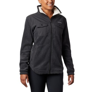 Columbia Ženske Jakne - Benton Springs Overlay Fleece Tamno Sive | VTED-80325